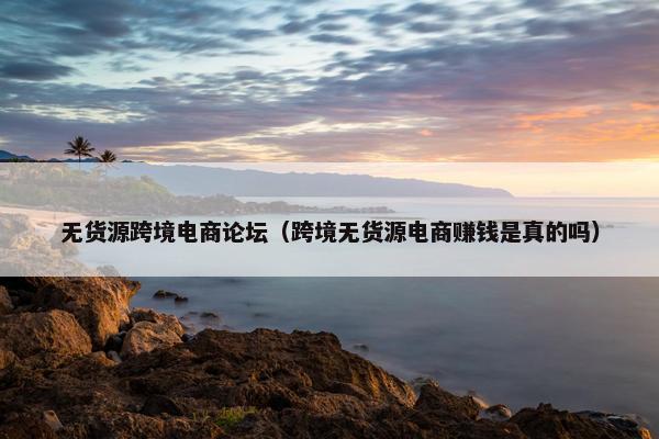 无货源跨境电商论坛（跨境无货源电商赚钱是真的吗）