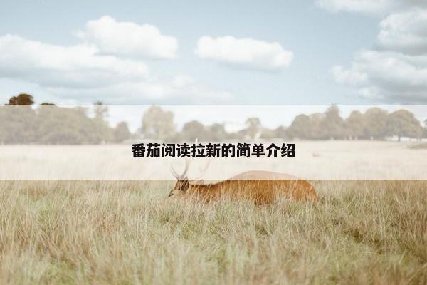 番茄阅读拉新的简单介绍