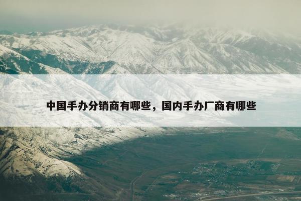 中国手办分销商有哪些，国内手办厂商有哪些