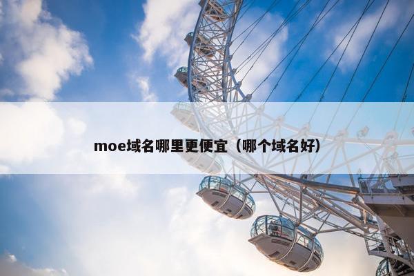 moe域名哪里更便宜（哪个域名好）