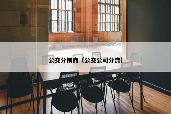 公交分销商（公交公司分流）