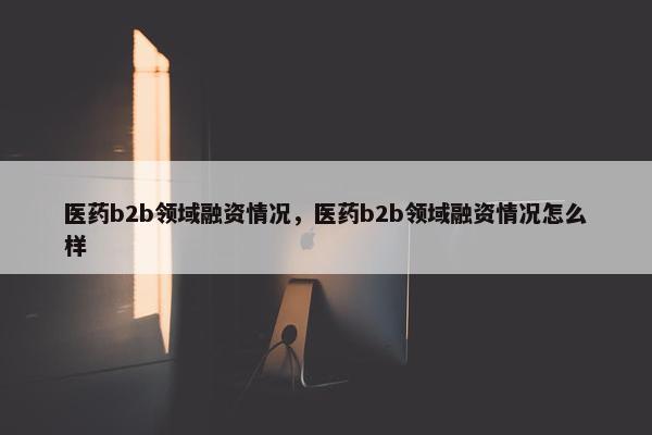 医药b2b领域融资情况，医药b2b领域融资情况怎么样