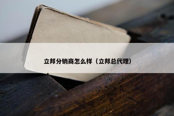 立邦分销商怎么样（立邦总代理）