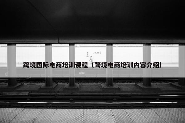 跨境国际电商培训课程（跨境电商培训内容介绍）