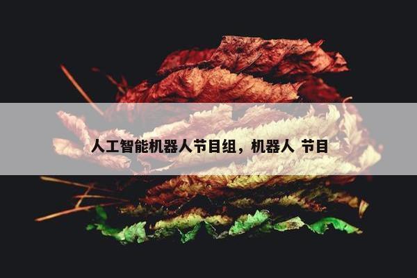 人工智能机器人节目组，机器人 节目