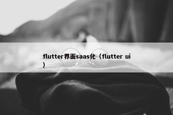 flutter界面saas化（flutter ui）