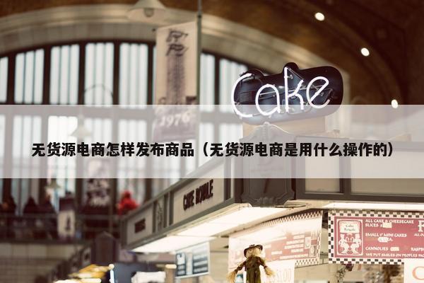 无货源电商怎样发布商品（无货源电商是用什么操作的）