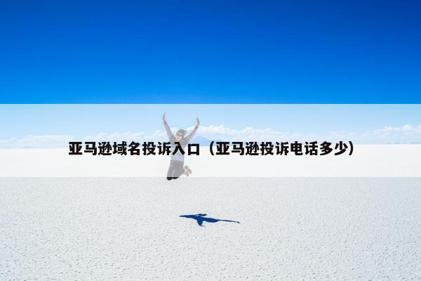 亚马逊域名投诉入口（亚马逊投诉电话多少）