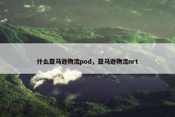 什么亚马逊物流pod，亚马逊物流nrt