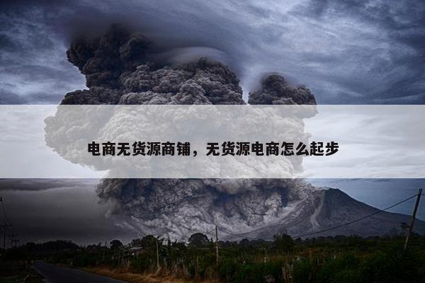 电商无货源商铺，无货源电商怎么起步