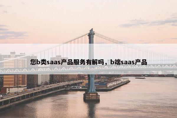 您b类saas产品服务有解吗，b端saas产品