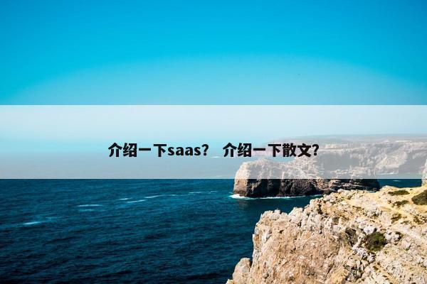 介绍一下saas？ 介绍一下散文？