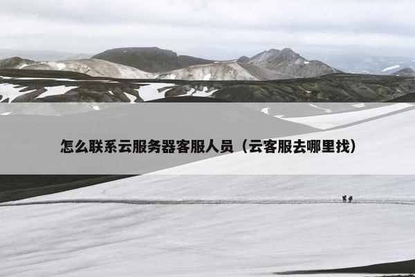 怎么联系云服务器客服人员（云客服去哪里找）