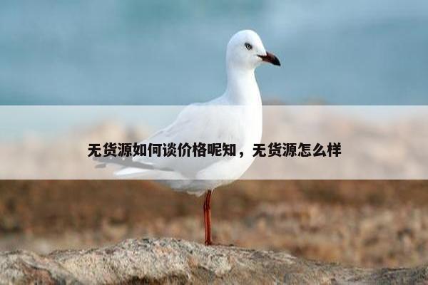 无货源如何谈价格呢知，无货源怎么样