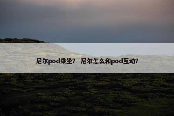 尼尔pod乘坐？ 尼尔怎么和pod互动？