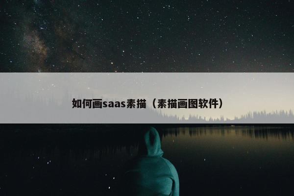 如何画saas素描（素描画图软件）
