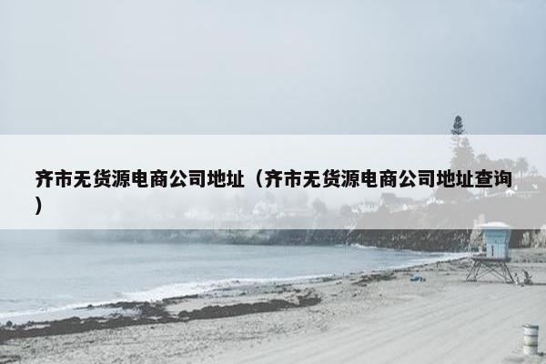 齐市无货源电商公司地址（齐市无货源电商公司地址查询）