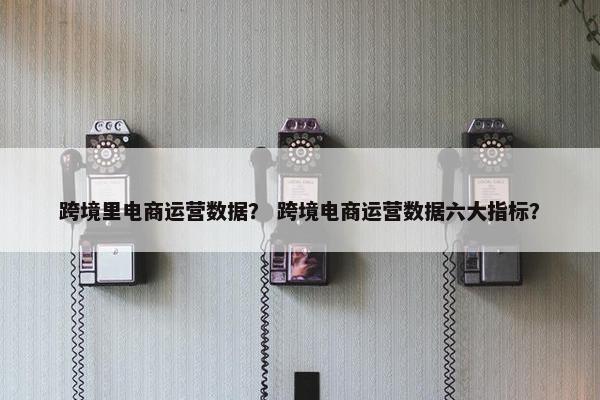 跨境里电商运营数据？ 跨境电商运营数据六大指标？