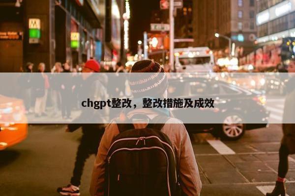 chgpt整改，整改措施及成效