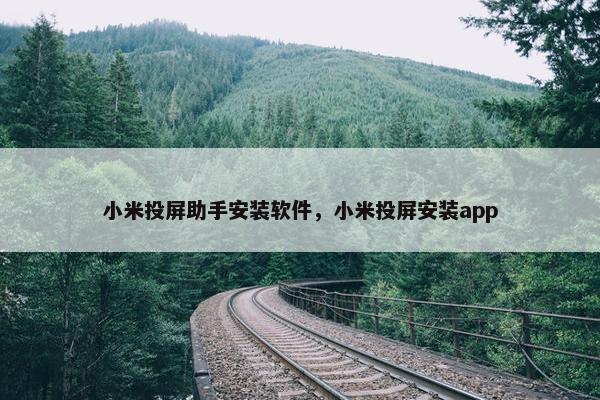小米投屏助手安装软件，小米投屏安装app