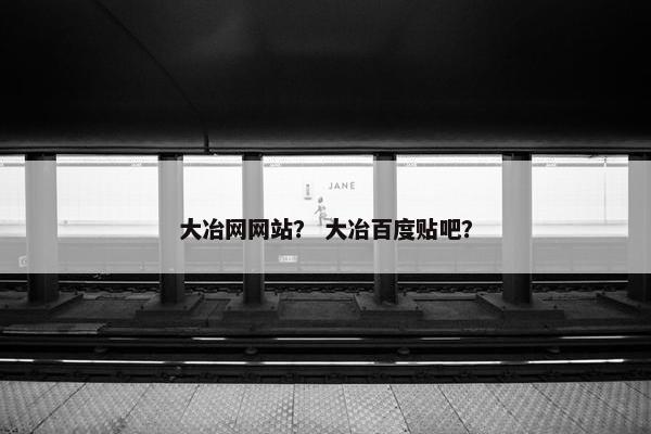 大冶网网站？ 大冶百度贴吧？