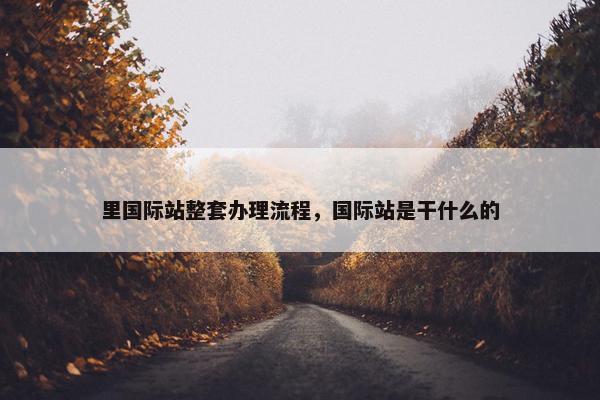 里国际站整套办理流程，国际站是干什么的