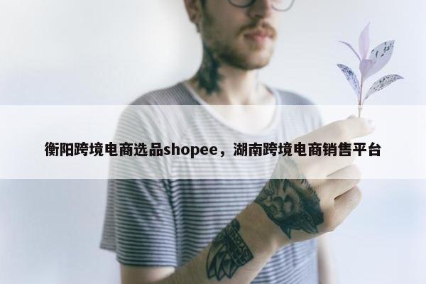 衡阳跨境电商选品shopee，湖南跨境电商销售平台
