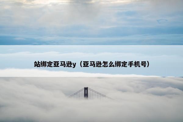 站绑定亚马逊y（亚马逊怎么绑定手机号）