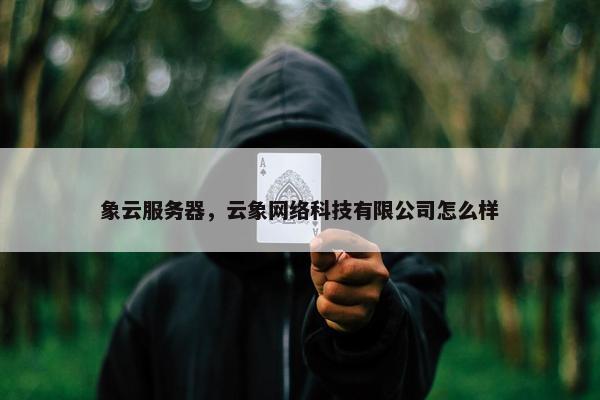 象云服务器,云象网络科技有限公司怎么样