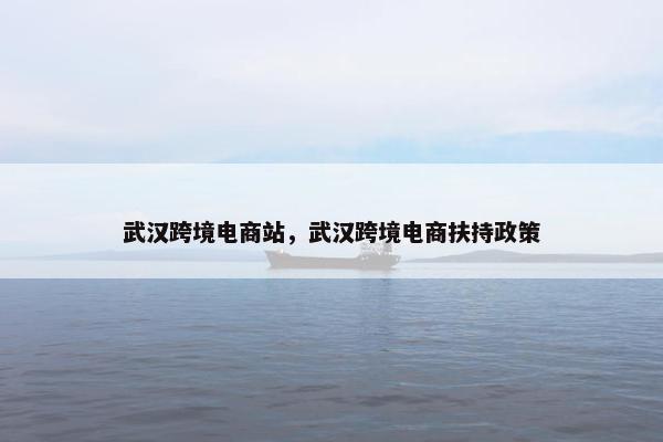 武汉跨境电商站，武汉跨境电商扶持政策
