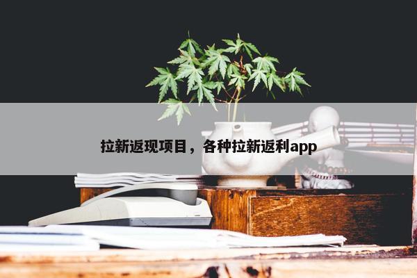 拉新返现项目，各种拉新返利app