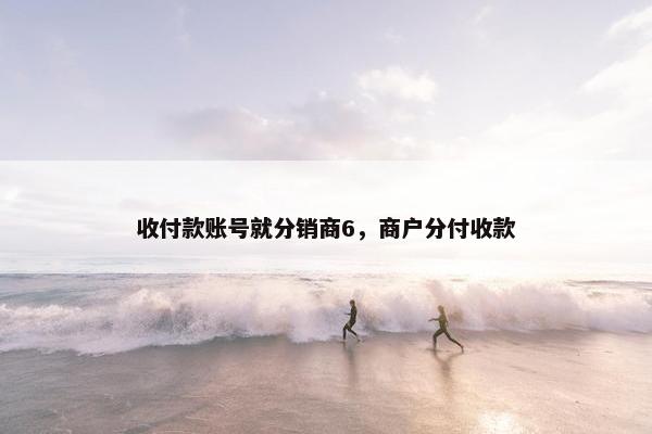 收付款账号就分销商6，商户分付收款