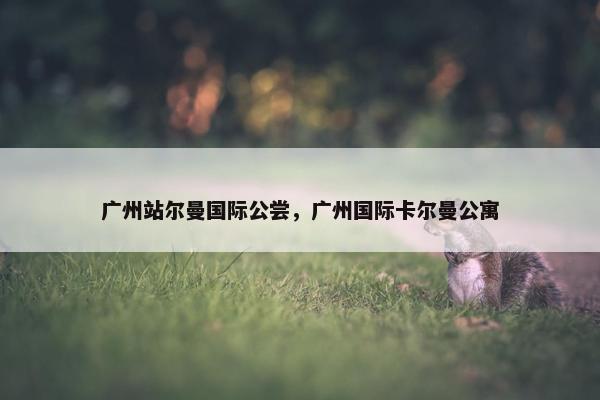 广州站尔曼国际公尝，广州国际卡尔曼公寓