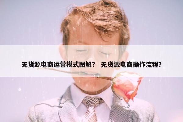 无货源电商运营模式图解？ 无货源电商操作流程？