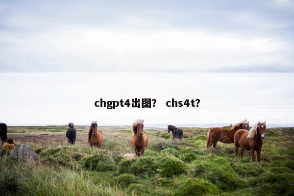 chgpt4出图？ chs4t？