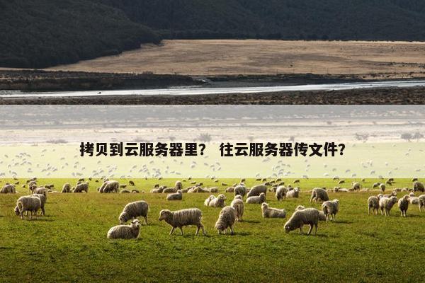 拷贝到云服务器里? 往云服务器传文件?