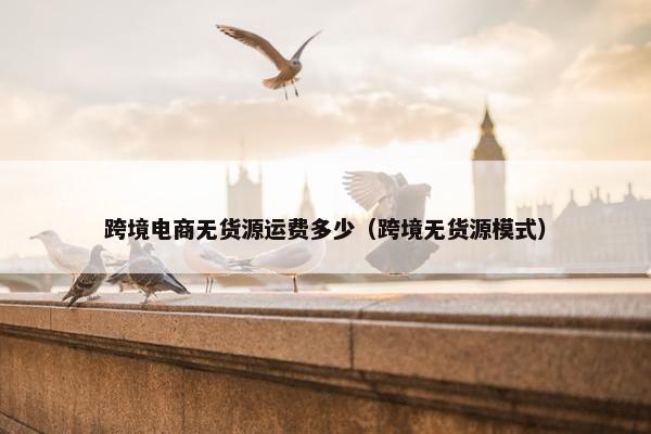 跨境电商无货源运费多少(跨境无货源模式)