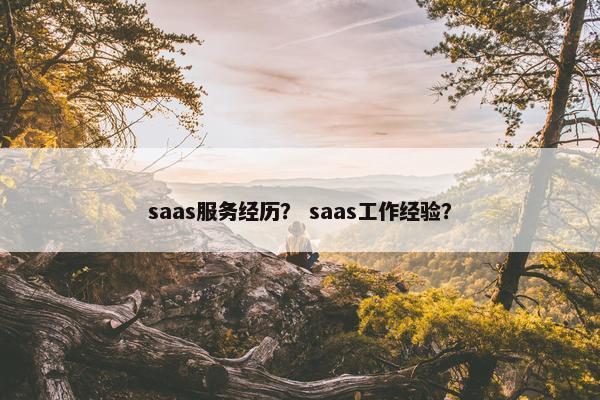 saas服务经历? saas工作经验? saas服务经历? saas工作经验?