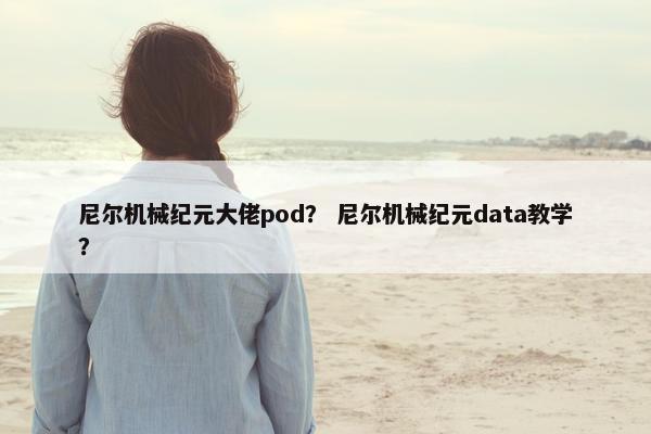 尼尔机械纪元大佬pod? 尼尔机械纪元data教学?