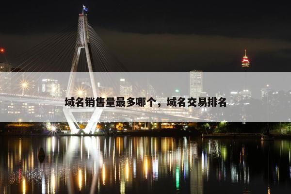 域名销售量最多哪个，域名交易排名