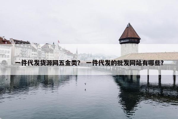 一件代发货源网五金类？ 一件代发的批发网站有哪些？