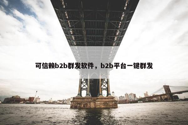 可信赖b2b群发软件，b2b平台一键群发