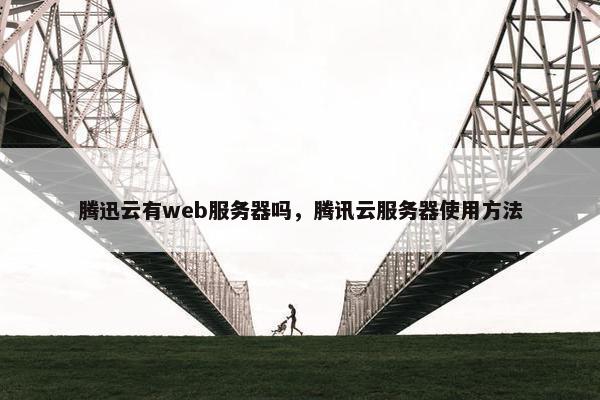 腾迅云有web服务器吗,腾讯云服务器使用方法