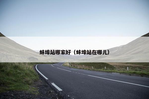 蚌埠站哪家好（蚌埠站在哪儿）